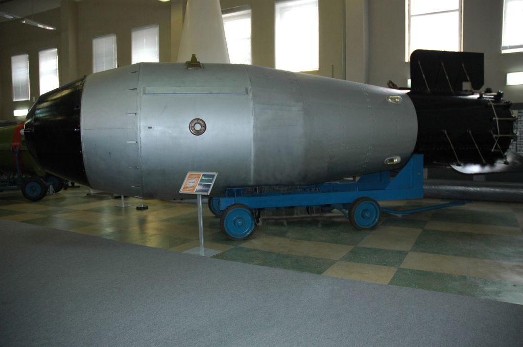 AN602 Tsar Bomba Casing on Transport Cradle